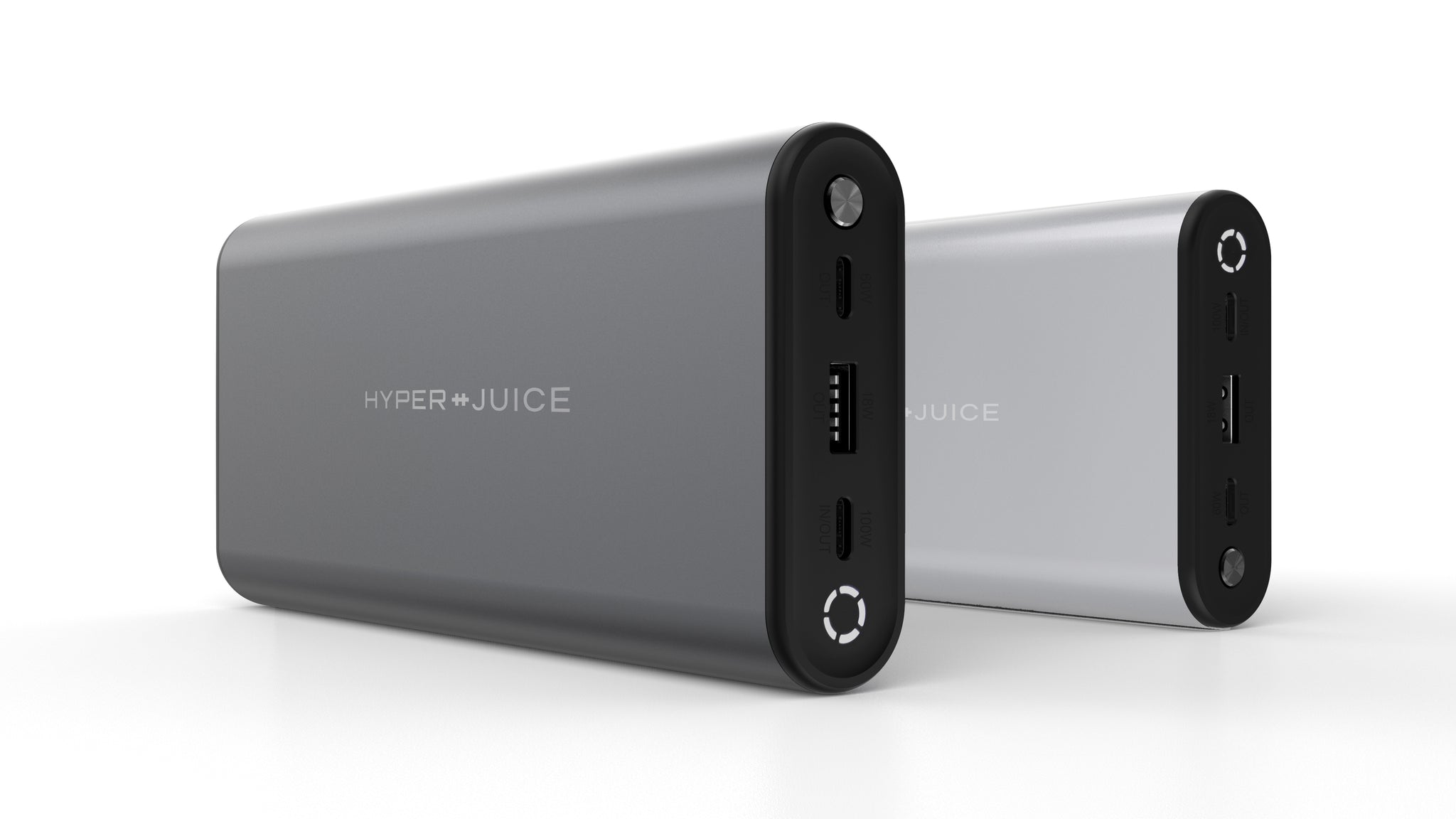 HyperJuice 130W USB-C Battery Pack 100Wh/27000mAh - World's Most Powerful & Kickstarter Most Crowdfunded Power Bank - Available in Space Gray & Silver Aluminum