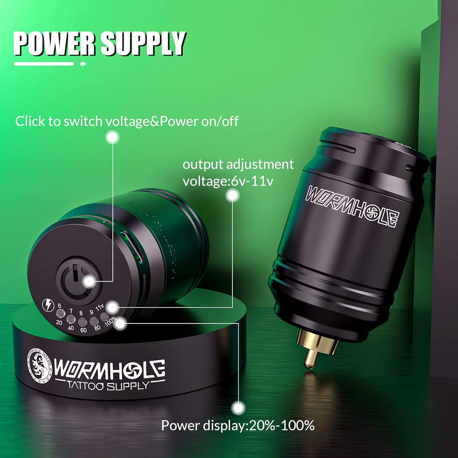 Wormhole Tattoo Power Supply  WA03