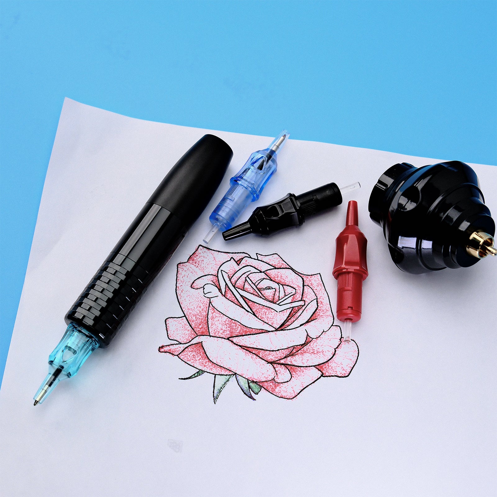 Wireless Tattoo Machine Kit for Tattoo Beginner Practice & Dotwork WTK232