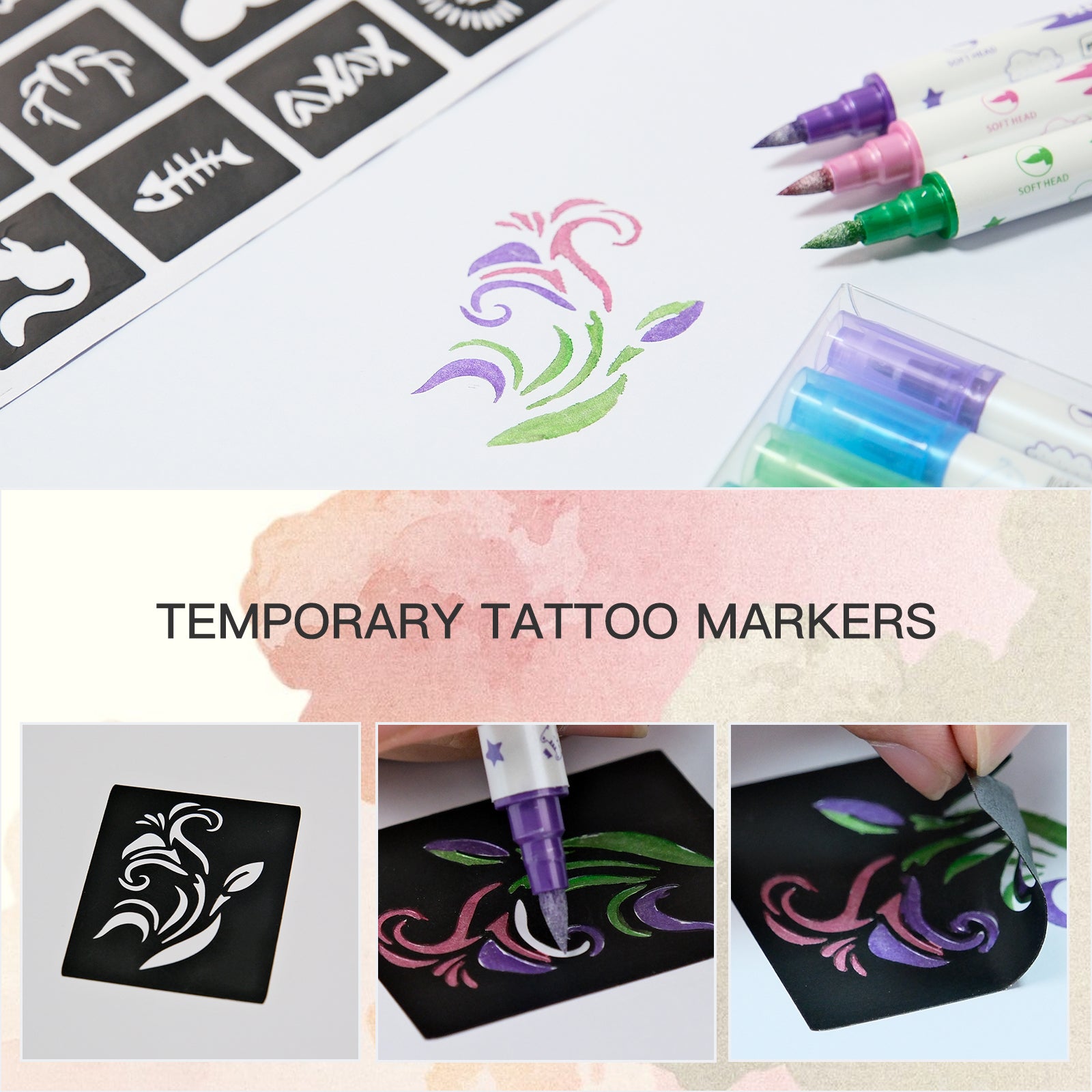 Temporary Tattoo Markers for Skin Marker Pen  WTK265