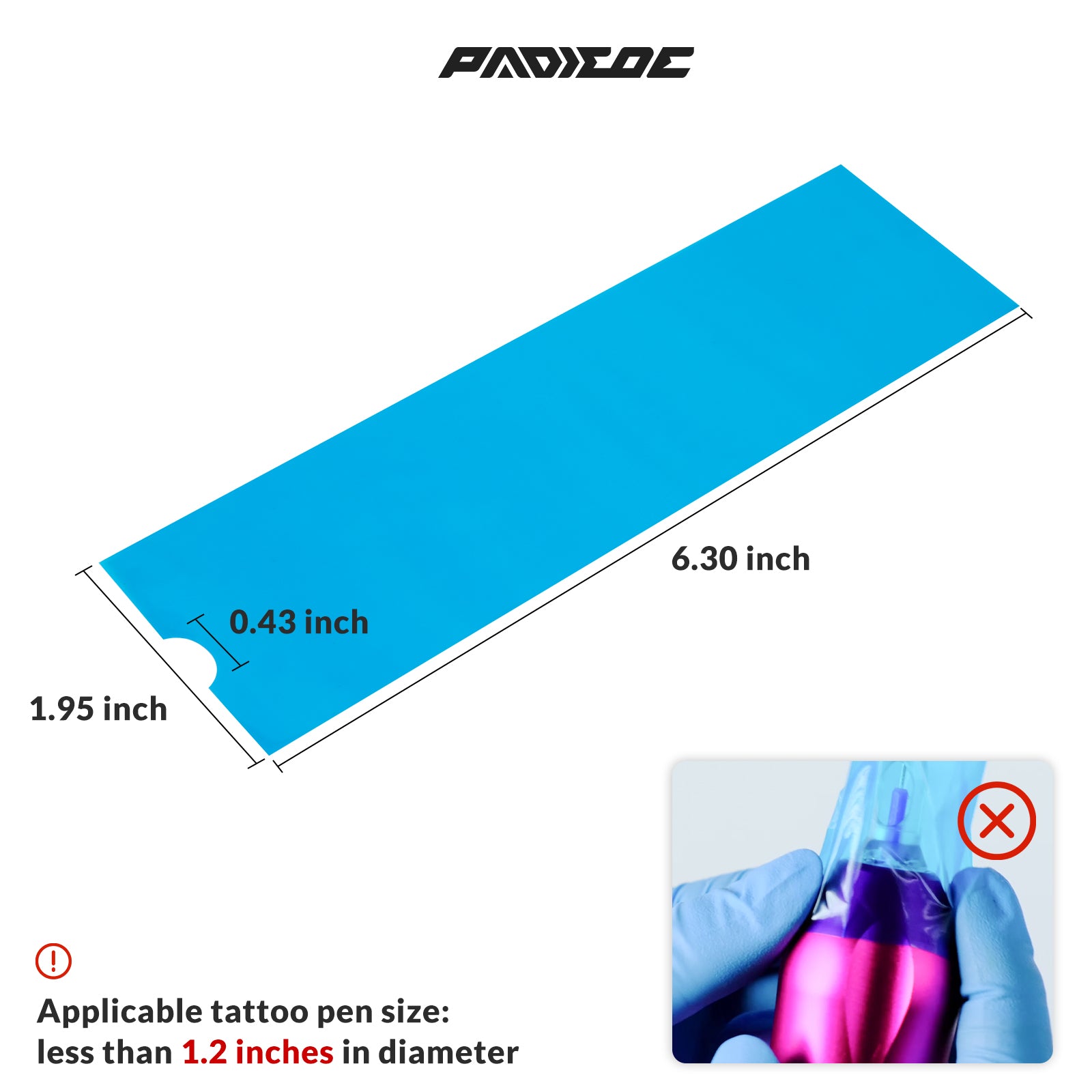 200Pcs/Box Disposable Tattoo Machine Covers Wraps Tattoo Pen Grip Sleeves