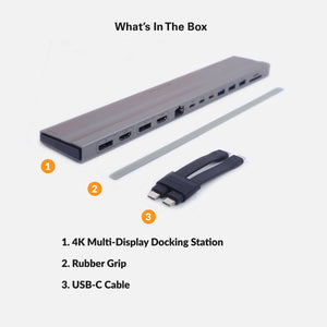 HyperDrive 4K Multi-Display Docking Station For 13”-14” MacBooks