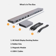 Load image into Gallery viewer, HyperDrive 4K Multi-Display Docking Station For 13”-16” MacBooks
