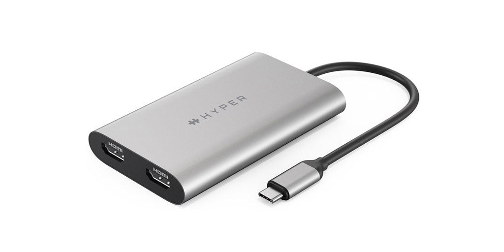 HyperDrive Dual 4K HDMI 3-in-1 USB-C Adapter