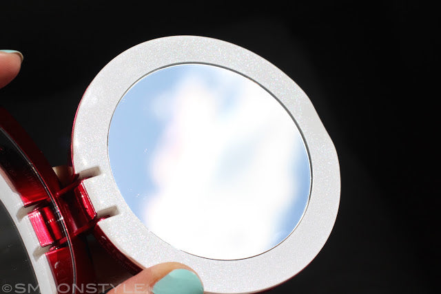 Normal Mirror on Pearl Compact Mirror USB Battery