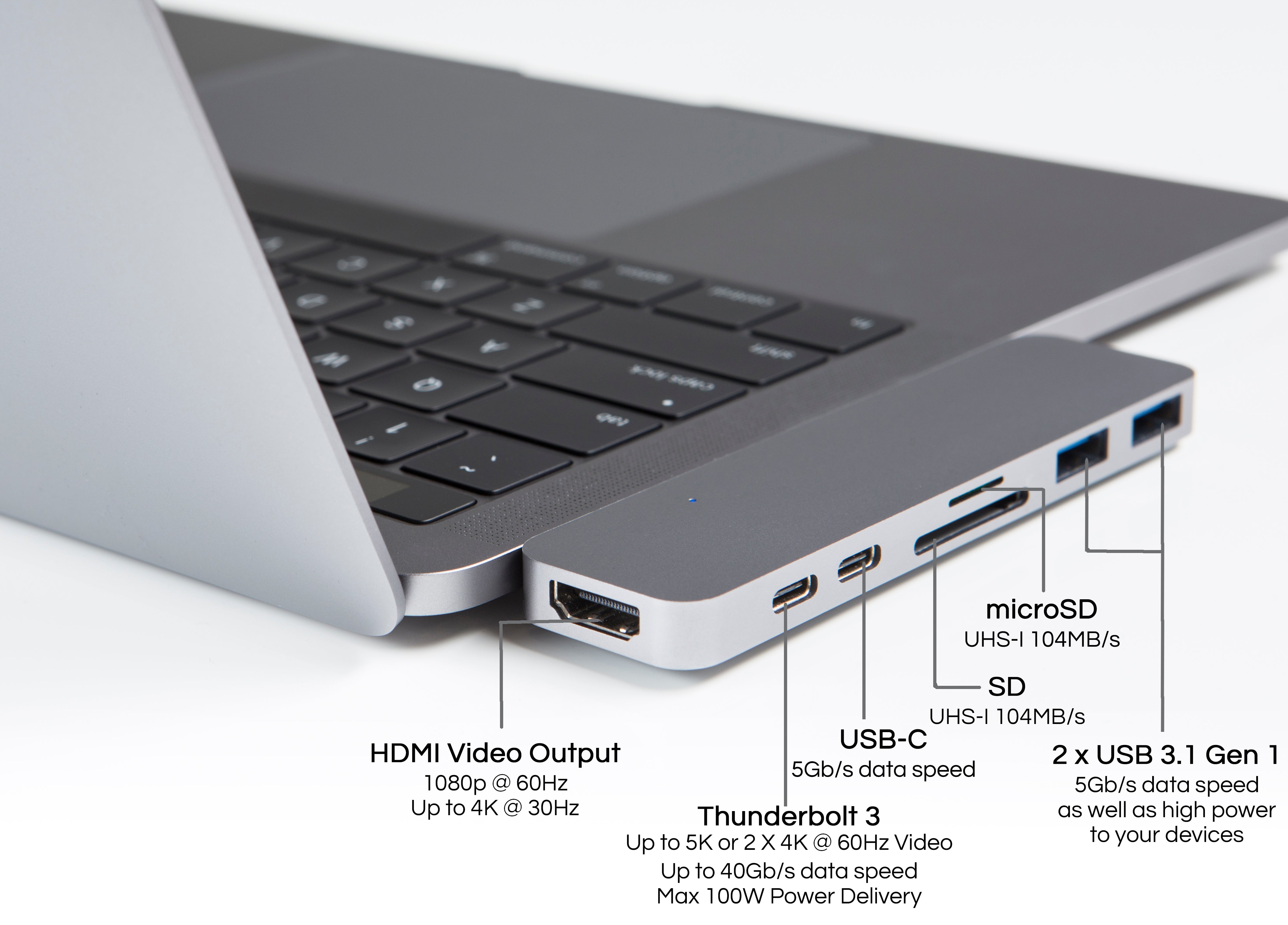 HyperDrive Thunderbolt 3 USB-C Hub for 2016 MacBook Pro