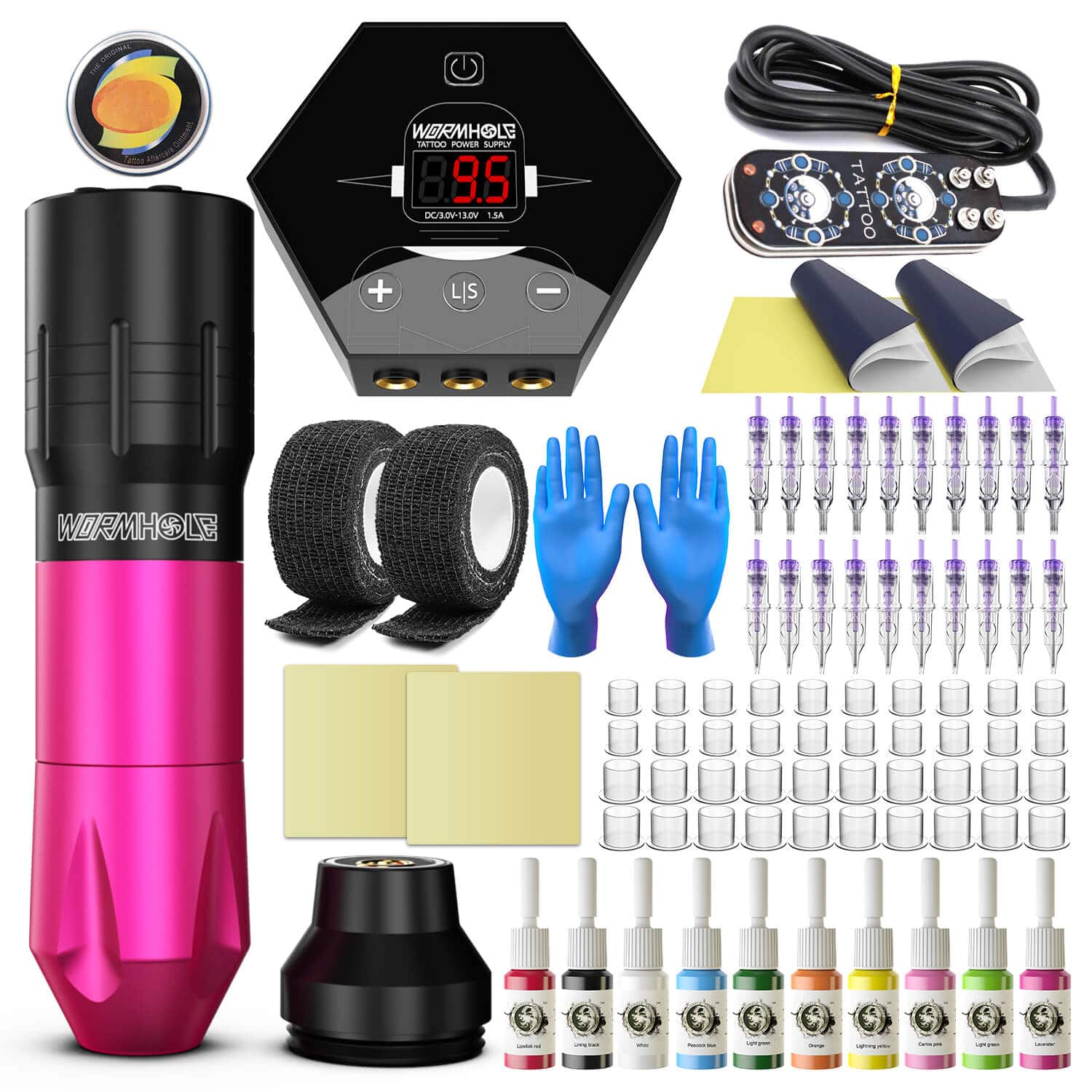 Tattoo Wireless Pen Kit with LED Tattoo Pen