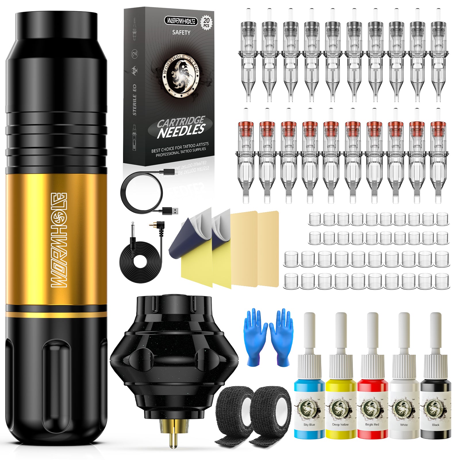 Wireless Tattoo Kit with Wireless Power Supply WTK248